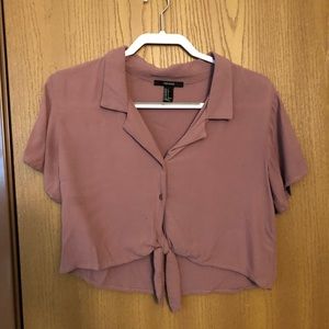 Forever 21 cropped shirt